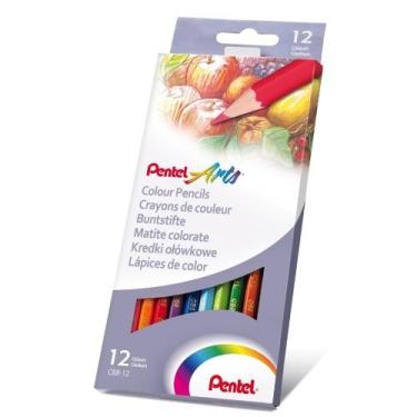Imagem de Lápis De Cor Pentel Arts 12 Cores CB8-12