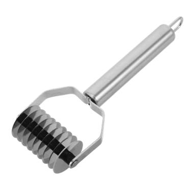 Imagem de NUOBESTY Cortador de macarrão: Máquina de espaguete de macarrão de aço inoxidável - Cortador de massa de massa de macarrão Ferramenta de cozinha prata