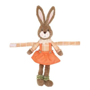 Imagem de KiBcsLic Decoração de Páscoa: Prendedor de Cortina com Fofo, Enfeite para Cortina, Suporte para Cortina, Ideal para Quarto e Janelas. Presente de Páscoa, Laranja