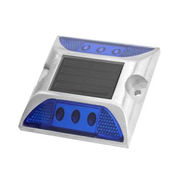 Imagem de Generic Luzes de Marcação de Aterramento de Energia Solar LED à Prova D'água para Lâmpada de Pico de Rodovia de Entrada de Automóveis, Alumínio Fundido Durável, 4,1 X 4,1 pol., Disponível Nas Cores