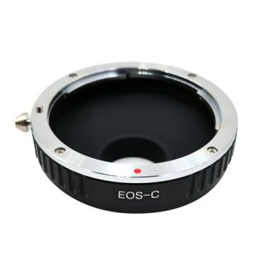 Imagem de Adaptador de montagem de lente de liga de alumínio para lentes Canon EOS EF e EF-S para câmeras C-Mount