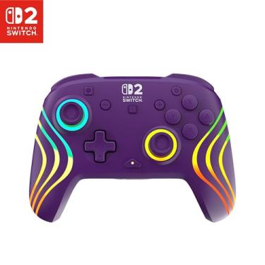 Imagem de Turtle Beach Afterglow Wave Purple Wireless RGB Gaming Controller. Officially Licensed for Nintendo Switch 2