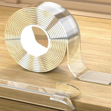 Imagem de Protetores de canto macios transparentes para tira de móveis, 2 cm x 3 m, borda afiada e para-choques de mesa, borda de janela, protetor de parede, protetores de canto macios seguros para a prova