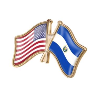Imagem de QTAOEIONG Bandeiras dos Estados Unidos, EUA, América, EUA e muitos outros países, broche de liga de amizade com cruz, 1.3x0.9inch/32x23mm, Metal, Sem Pedra Preciosa