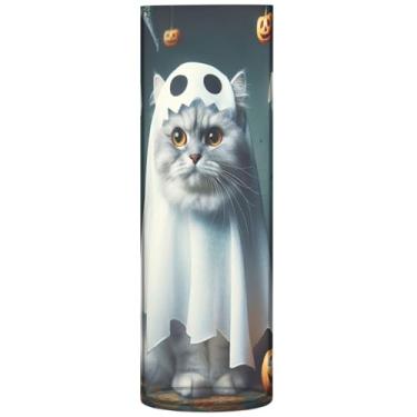 Imagem de Vaso cilíndrico floral com estampa de animal fofo para mesa, vaso de plástico grande, fofo, exclusivo, decoração de casa, estética, 30 x 9,9 cm