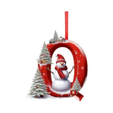 Imagem de Pingente De Decoração De Árvore De Natal Em Acrílico Com 26 Letras Ace