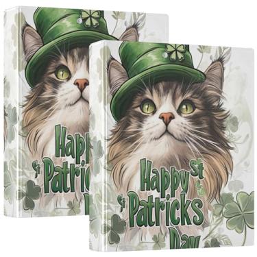 Imagem de Fichário personalizado de São Patrício com 3 anéis de 3 argolas de 3 cm, 200 folhas, caderno, impressão, anel redondo, 31,5 x 27 x 6 cm, 1 pacote