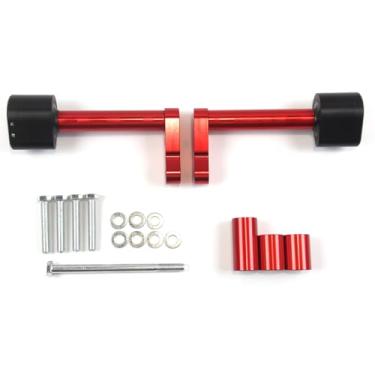 Imagem de Arashi Motor Frame Sliders Anti Crash Pads para Kawasaki Z250 Z300 2013-2016, acessórios de motocicleta peças vermelhas