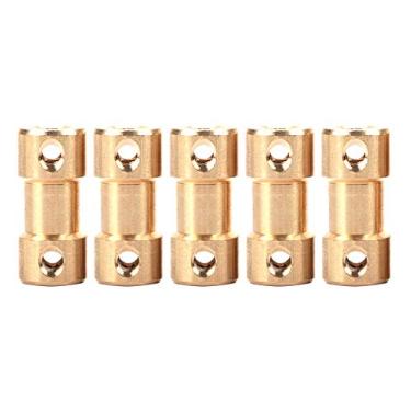 Imagem de Fafeicy Acoplador de Eixo, Conector de Acoplamento de Motor de Ferro Folheado a Níquel Premium, 3 Tamanhos para Aplicações Universais (3mm a 4mm)