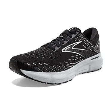 Imagem de Brooks Tênis de corrida masculino Glycerin 20 Neutral, Preto/branco/liga, 47