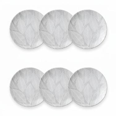 Imagem de Kit Jogo 6 Pratos Sobremesa Tramontina Arbo Porcelana 19 cm