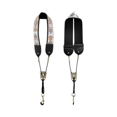 Imagem de Correia Ajustável Bordada Para Saxofone Soprano, Alto E Tenor - Acessó