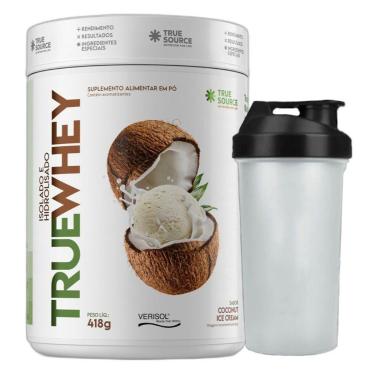 Imagem de Whey Protein Coconut Ice 418g Coqueteleira - True Source-Unissex