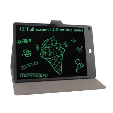 Imagem de POCREATION 12 Polegada Lcd Escrita Tablet, Almofada de Desenho Eletrônico Com Caso do Plutônio Caneta Olho Cuidados Apagável Reutilizável para Elaboração Tomando Notas