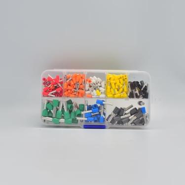 Imagem de ROUPWKWO 400 peças/caixa Ve Crimp Terminals - Conectores de fio isolado para conexões elétricas seguras