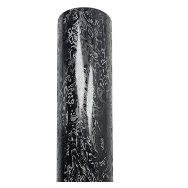 Imagem de FEWPD Matte Forge Meta-Cosmos Fibra de Carbono Vinil Adesivo Preto Compatível com Adesivos de Carro Compatíveis com Filme Bon de Veículo Adesivos de Filmes de Corpo de Carro (50 cm x 600 cm)