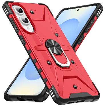 Imagem de SORAKA Capa para Samsung Galaxy S25 Edge com suporte para anel,PC rígido e TPU macio,proteção dupla 2 em 1,compatível com suportes magnéticos para carros