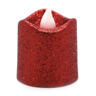 Imagem de Vela de Led com Glitter 5cm Cazza Sortida