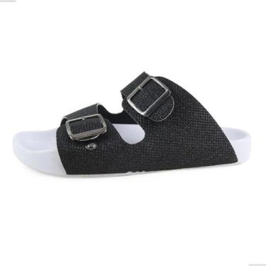 Imagem de Sandália chinelo  feminino baixa papete confortável - Própia, Preto, B