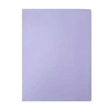 Imagem de Pasta Catálogo A4 + 60 Envelopes de Plástico, Resistente à Umidade e Sem Arrugas 23.5 cm x 32 cm para Escritório, Casa e Escola, Protege Documentos e Trabalhos(Roxo,20 folhas)