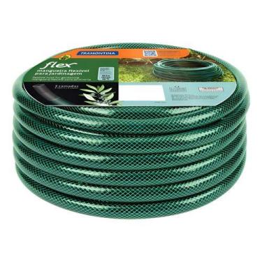 Imagem de Mangueira Flex Para Jardinagem Em Pvc 3 Camadas Com 20 Metros Verde Tr