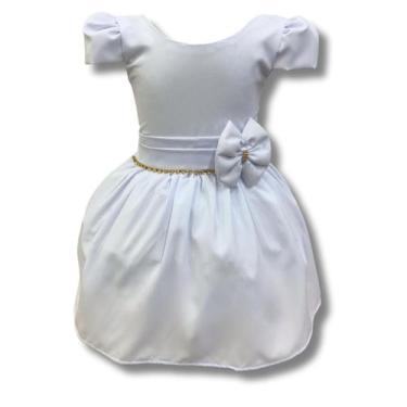 Imagem de Vestido Infantil Daminha Casamento Batizado Aniversário Luxo - Bento E