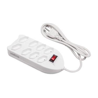 Imagem de Protetor Eletrônico C-8 Tomadas Branco Epe1008 + 3m