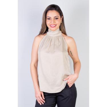 Imagem de Blusa feminina gola alta decote halter neck 51255-Feminino