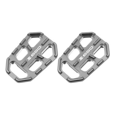 Imagem de Anti-derrapante Frente após footpegs pé pegs para z650 z650rs z900 z900rs ninja650 z900se z 650 650rs 900 900se(Gray B)