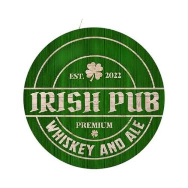 Imagem de Placa Decorativa De Madeira Para O Dia De São Patrício, Estilo Retrô C