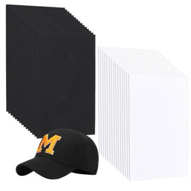 Imagem de UNICRAFTALE 30 peças de folhas de espuma de bordado 3D 3 mm de espessura preto branco espumas de artesanato espuma EVA para bordado à máquina costura à mão artesanato faça você mesmo chapéus jaquetas