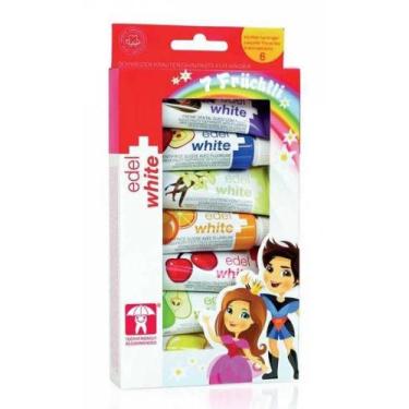 Imagem de Creme Dental Fruchtli Kids 7X 9,4Ml Edel-White - Edel White, Creme, Ve