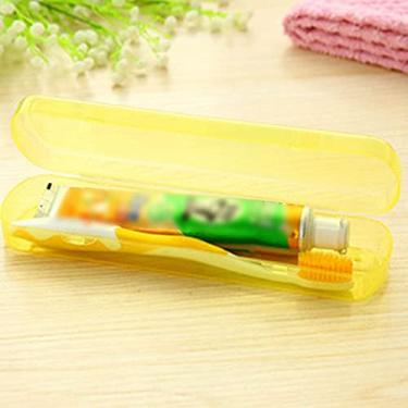 Imagem de Caixa de Armazenamento Creme Dental Plástico Gelatina Simples para Viagens e Passeios Portátil Conveniente Fácil Usar Fe