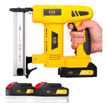 Imagem de Pistola Pinador Prego Eletrico Bivolt Profissional 2 Bateria - RR CASA