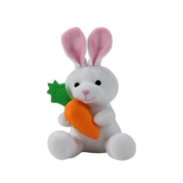 Imagem de Pelúcia Coelho Fofinho com Cenourinha Branco - Bbr Toys