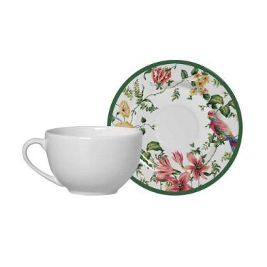 Imagem de Xícara de Chá com Píres de Cerâmica Harmony Alleanza 200ml