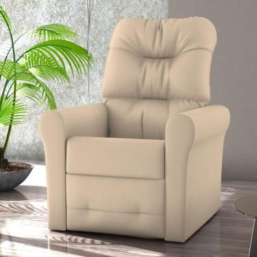 Imagem de Poltrona Para Descanso Reclinável Lima Corino Bege