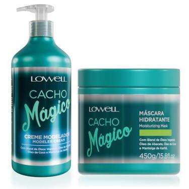 Imagem de Kit Lowell Cacho Magico Mascara 450g e Creme Modelador 500ml