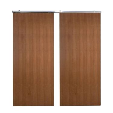 Imagem de Porta Dupla De Correr P- Verniz Kit Alumínios 210x160