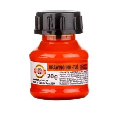 Imagem de Tinta Caligrafia Drawing Ink 20grl Koh-i-noor Laranja, 20ML