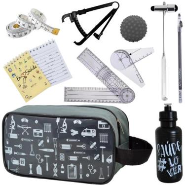 Imagem de Kit De Fisioterapia Goniometro Martelo Buck - Love Saude, NECESSAIRE E