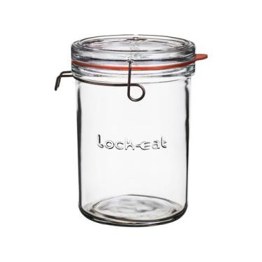 Imagem de Pote de Vidro Hermético Luigi Bormioli com Tampa Cilíndrico 1L Lock Ea
