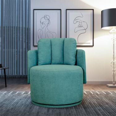 Imagem de Poltrona Meca com Pes de Base Giratoria Movellu Home