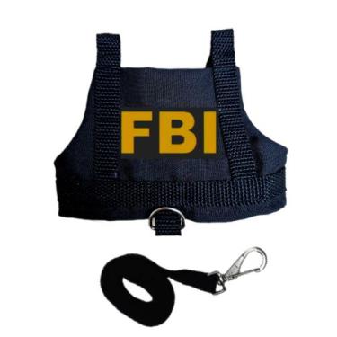 Imagem de Coleira Peitoral Pet para Cachorro e Gato FBI - Duda Vest, P