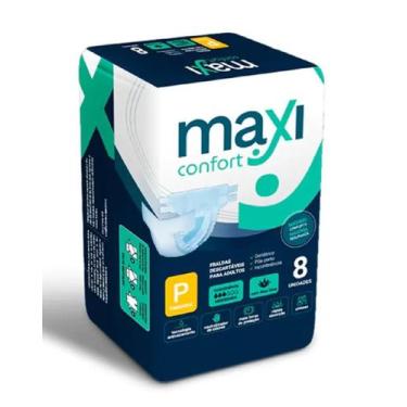 Imagem de Fralda geriatrica pacote com 08 tiras maxi confort - p