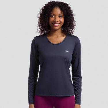 Imagem de Camiseta de Academia Feminina Essential Manga Longa OBWST24608 - Olymp