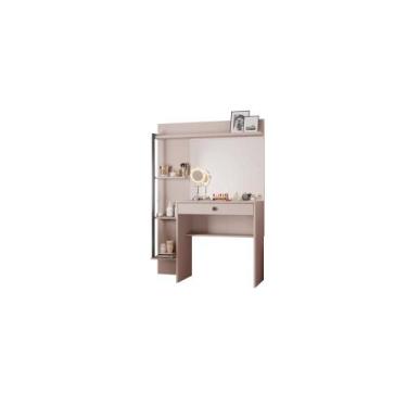 Imagem de Penteadeira Camarim com Espelho 1 Gaveta 4 Prateleiras Encanto 100cm O