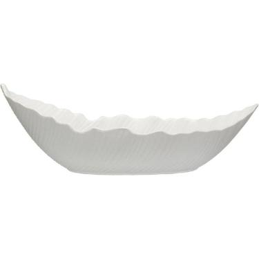Imagem de CENTRO MESA DECORATIVA FRUTEIRA HOME&CO CERÂMICA 20x55x25cm BRANCO
