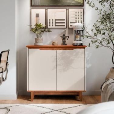 Imagem de Buffet 2 Portas Flow Sem Gaveta Aparador Balcão De Cozinha Ou Sala De 