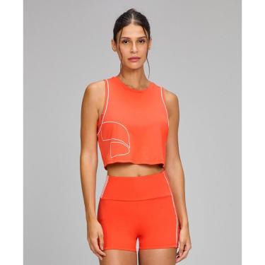 Imagem de Regata Feminina Cropped Simbolo Frisos Alto Giro-Feminino